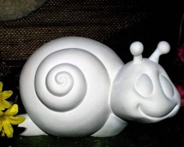 Kindliche Schnecke - 25,4 cm lang - Schrühware