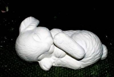 SCIOTO-Gießform - neu - Kleiner schlafender Hase - 10 cm lang - USA