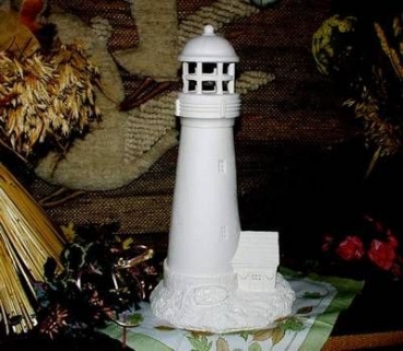 Leuchtturm – Windlicht – 43 cm hoch – ausgeschnitten zum Beleuchten – Schrühware
