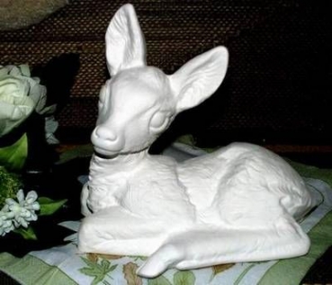 Rehkitz - 21,6 x 20,3 cm – Schrühware