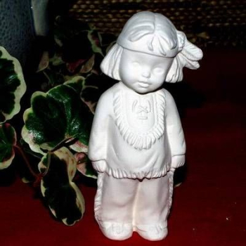 Preview: KIMPLE-Gießform - neu – Indianerkrippe: Heilige Familie (ohne Tiere) – bis 11,4 cm hoch - USA