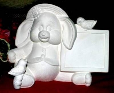 Hase mit Tafel - Schrühware