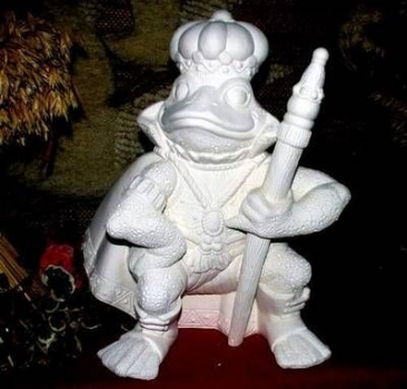 Froschkönig – 40 cm hoch - Schrühware