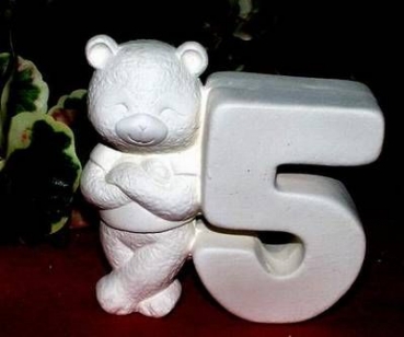 Donas-Zahlenteddy 5 - Schrühware