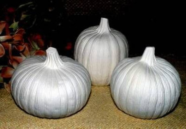Kürbisse im 3er-Set – bis 9 cm – Schrühware