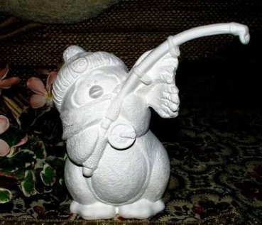 Pinguin – Ornamenthalter – 15 cm hoch – Schrühware