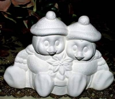 ClayMagic-Gießform - neu –Schneemann-Pärchen - USA