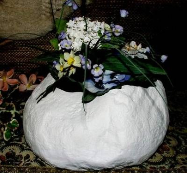 Stein – zum Bepflanzen – 25 x 22,5 cm – Schrühware
