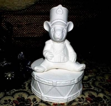 Spieluhr - Gardemaus auf Trommel - Schrühware