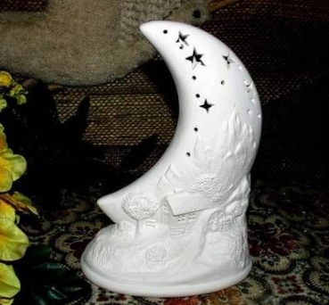Mondlicht – Mühle – 21 cm hoch - Schrühware