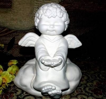 Wolke für  Anton und Antonia - Schrühware - 20 cm breit