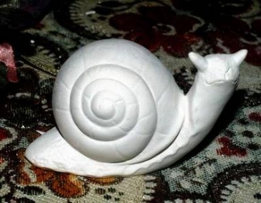 Kleine Schnecke – 5 cm hoch - 6,5 cm lang - Schrühware