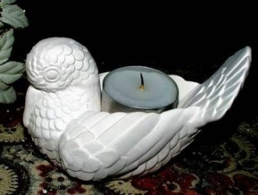 DUNCAN-Gießform - neu - Kerzenleuchter – Teelichthalter – Taube – 11 x 7 cm – USA