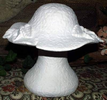 Pilz - hoch - 25 cm breit - 21 cm hoch - Schrühware