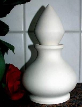 Flasche mit Stopfen – 21 cm hoch – Schrühware
