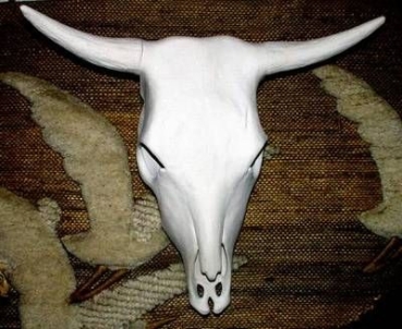 Kuhschädel - groß - 40 cm - Schrühware