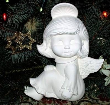 DONAS-Gießform - neu – Wandengel – Mädchen – links – 25 cm – hoch - USA