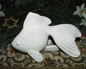 Goldfisch - mittel – 18 cm lang - Schrühware
