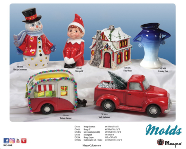 Katalogseite 6 von MAYCO by ClayMagic – Gießformen sind aktuell lieferbar – bitte Preise anfragen