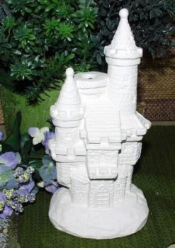 Öllampe – Schloss - Höhe 20 cm - ohne Glaseinsatz - Schrühware