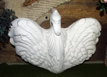 Großer Wand-Schwan zum Bepflanzen – Schrühware