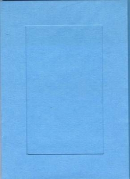 Passepartout-Karten-Set – 10teilig – himmelblau – rechteckiger Ausschnitt – statt 2,95 EUR