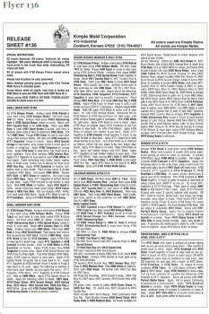 Preview: Flyer 136 von CPI / KIMPLE – mit Malanleitungen – Gießformen teilweise lieferbar – bitte Preise anfragen