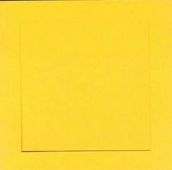 4 Passepartout-Karten mit passenden Umschlägen – goldgelb – Ausschnitt quadratisch – statt 3,20 €