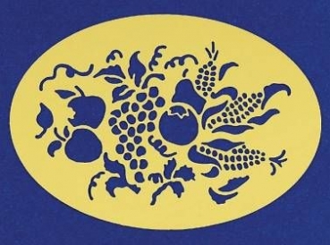 Embossingschablone - Früchte – oval - 90 x 65 mm – statt 2,80 EUR