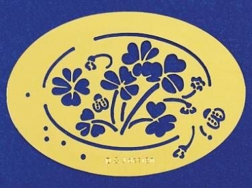 Embossingschablone - Klee – oval - 90 x 65 mm – statt 2,80 EUR
