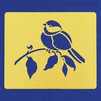 Embossingschablone – Vogel auf Zweig – 80 x 70 mm – statt 2,80 EUR