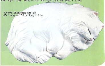 ALBERTAS–Gießform – neu – Katze - schlafend – 17,5 cm lang