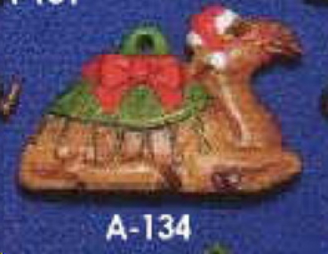 ALBERTAS–Gießform – neu – Kamel – Ornament – Hänger – 9,2 cm – Design auf Vorder-​ und Rückseite