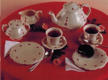 Kinder- & Puppengeschirr – Teekanne – 10,5 x 16 cm – Schrühware