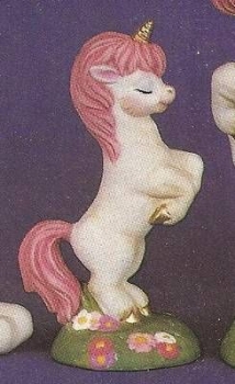 ALBERTAS-Gießform – neu – aufbäumendes Baby-Einhorn – 13,6 cm hoch – Sonderangebot