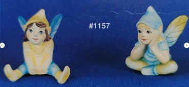 Elfen im 2er-Set – je 5 x 5 cm hoch – Schrühware