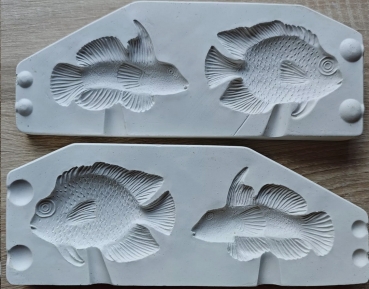 ALBERTAS–Gießform – neu – Tropische Fische im 2er-Set – bis 9 x 6 cm