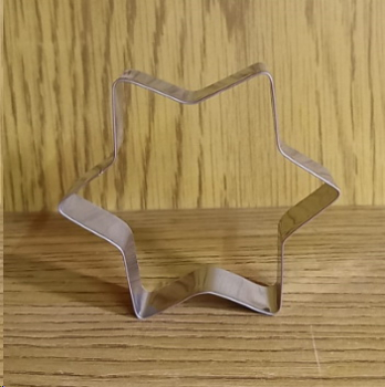 Ausstecher aus Edelstahl – Stern – 7,5 cm Ø – 1,7 cm hoch
