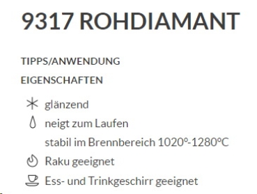 BOTZ PRO – Rohdiamant – 1.020 bis 1.280 °C – 800 ml