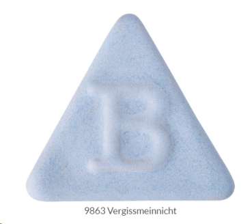 Vergissmeinnicht – seidenmatt - 200 ml – Steinzeug-Glasur von BOTZ - Brenntemperatur 1.220 bis 1.280 °C