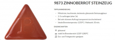 Zinnoberrot – glänzend - 800 ml – Steinzeug-Glasur von BOTZ