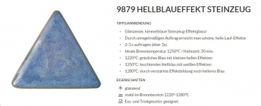 Hellblaueffekt – glänzend - 200 ml – Steinzeug-Glasur von BOTZ