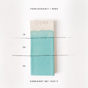 Türkisgranit – seidenglänzend – 800 ml – Steinzeug-Glasur von BOTZ - Brennbereich 1.220 bis 1.280 °C