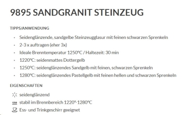 Sandgranit – seidenglänzend - 200 ml – Steinzeug-Glasur von BOTZ - Brenntemperatur 1.220 bis 1.280 °C
