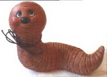 CARINA–Gießform – neu – Waldi, der Wurm – 17 cm lang