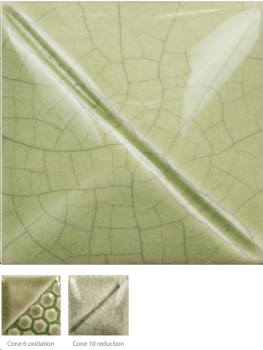 CC-107 – Green Tea – MAYCO Classic Crackles – NONTOXIC – 1.000 bis 1.230 °C - Cone 06 bis Cone 6 – 4oz = 118 ml