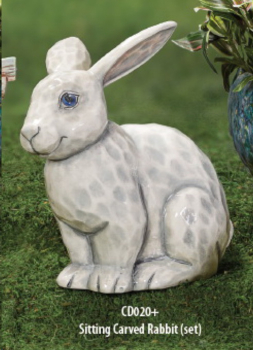 MAYCO-Gießform - neu – Sitting Carved Rabbit – Sitzendes Kaninchen – 29,2 x 16,5 x 28 cm – USA