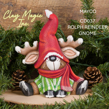 MAYCO-Gießform - neu – Rolph Rentier Gnome – 22,5 x 19,7 cm - USA