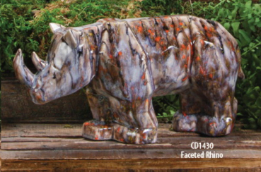 MAYCO-Gießform - neu – Faceted Rhino – Rhinozeros – 31,7 x 16,5 cm – USA