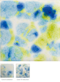 CG-1001 – Gogh Iris - MAYCO Jungle Gems ® – Kristallglasur – NONTOXIC – 1.000 bis 1.045 °C - Cone 06 bis Cone 05 – 4oz = 118 ml